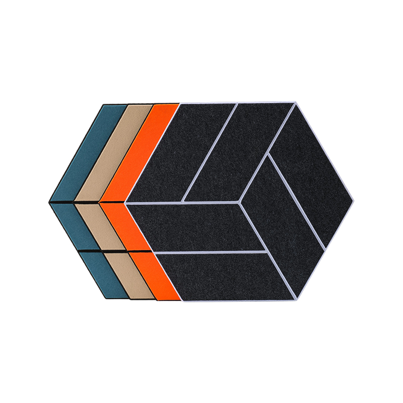 Anpassningsbar räfflade polyesterfiber ljudabsorberande panel