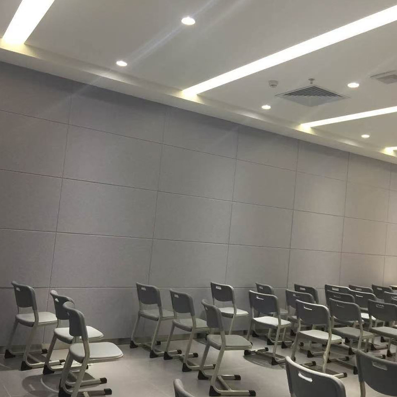 Brandbeständig räflad polyesterfiber ljudabsorberande skiva, för bio/KTV akustisk behandling