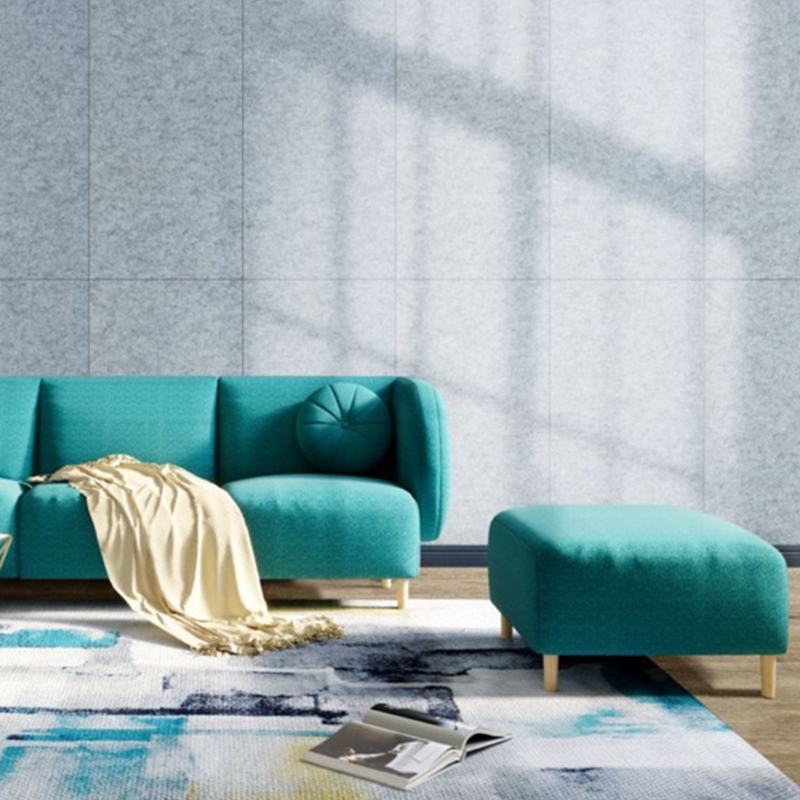 Anpassningsbar räfflade polyesterfiber ljudabsorberande panel