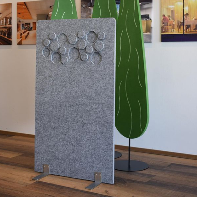 Miljövänliga akustikpaneler för kontorsavdelare Rumsavdelare Tyglindad kommersiell interiördesign