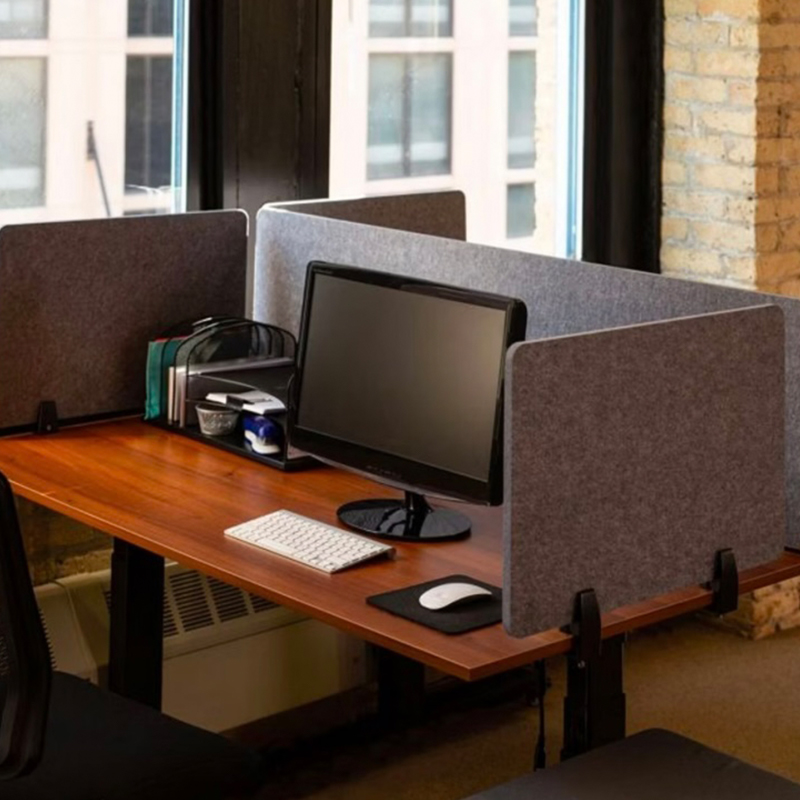 Spesonic miljövänlig polyesterfiber PET-skrivbordsavdelare ljudabsorberande polyester akustisk skrivbordsskärm