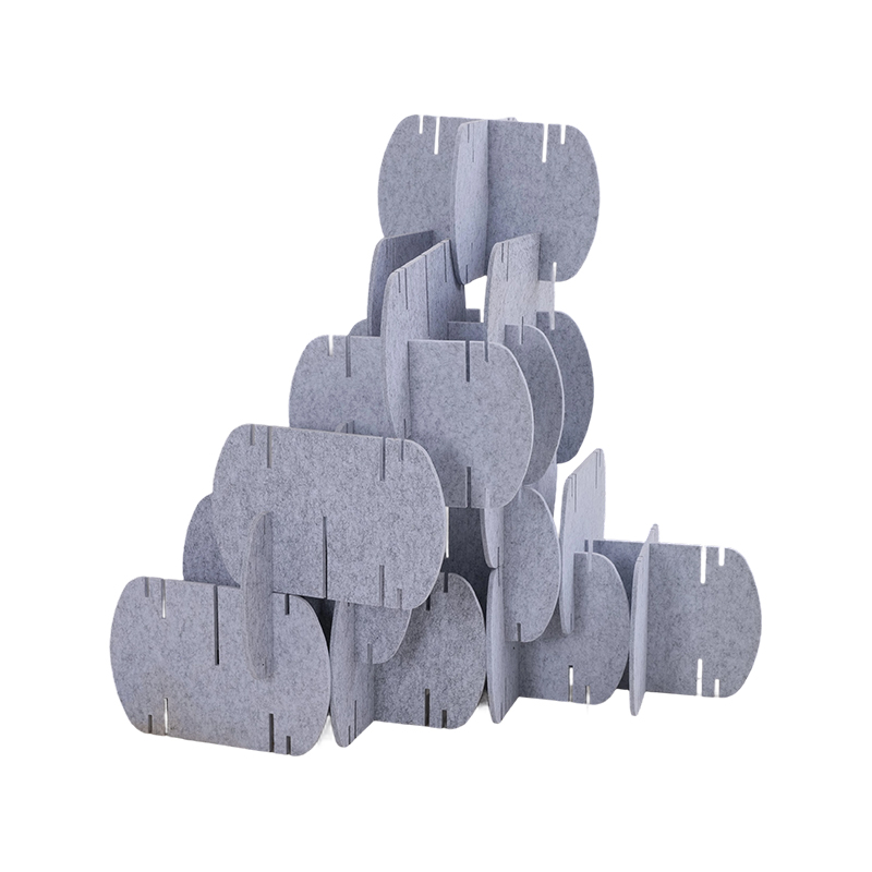 Miljövänliga akustikpaneler för kontorsavdelare Rumsavdelare Tyglindad kommersiell interiördesign