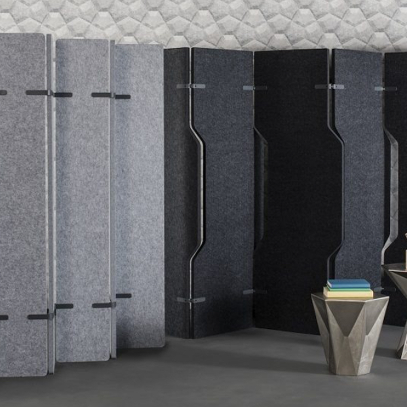 Högkvalitativa miljövänliga kontorsväggar rörliga bladformade rumsavdelare Hög ljudabsorption Anpassningsbar Modern design