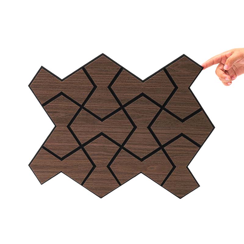 Spesonic Akustisk Träfaner Lamellväggpaneler för invändig vägg- och takdekor