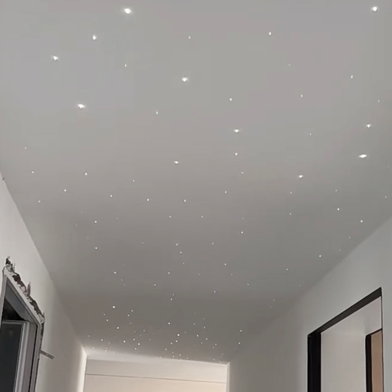 Modernt färgstarkt fiberoptisk akustiskt stretchtak för hotell Fjärrkontroll Ambient Star Light Ambient Star Light Heat