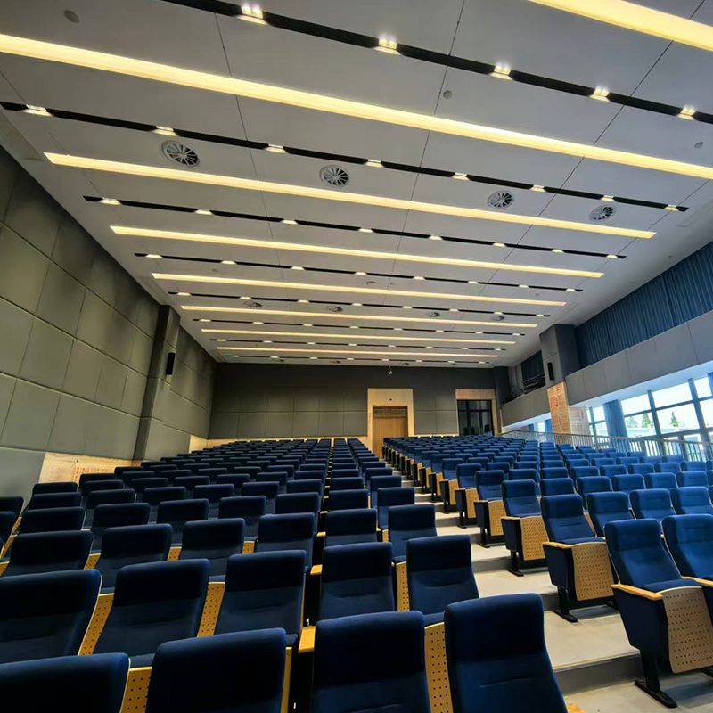 Läderlindade akustikpaneler med svamp som effektivt skyddar människor från skador