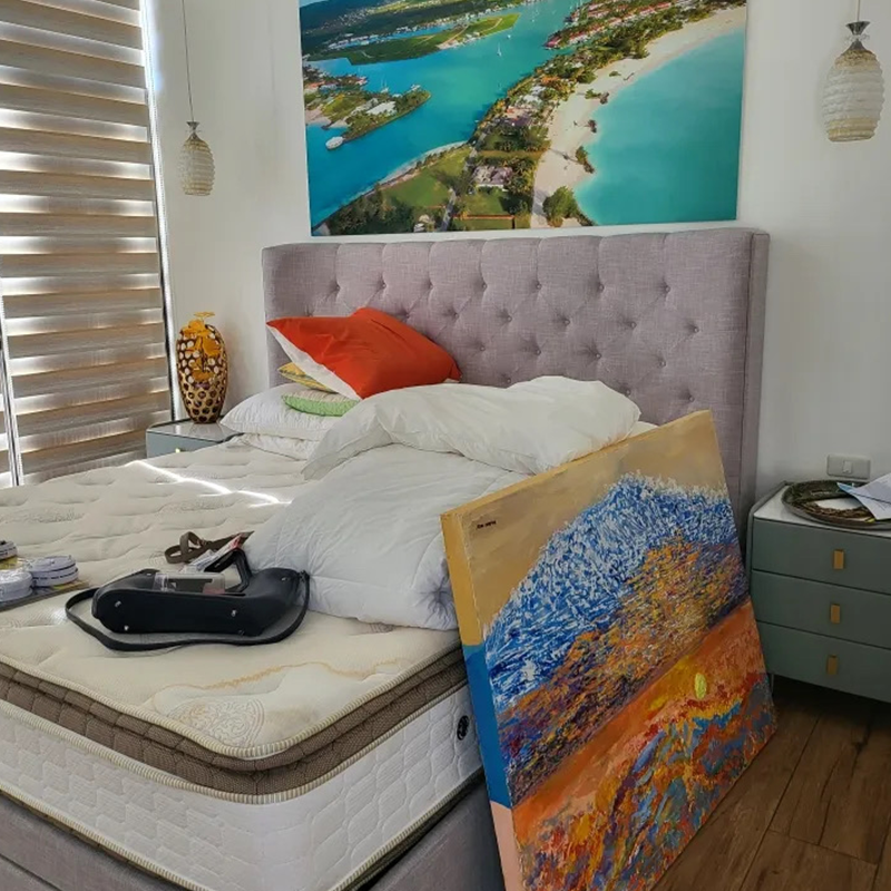 HD värmeöverföring akustiska väggmålningar - anpassningsbara, brusreducerande, perfekt för skolor/auditorier