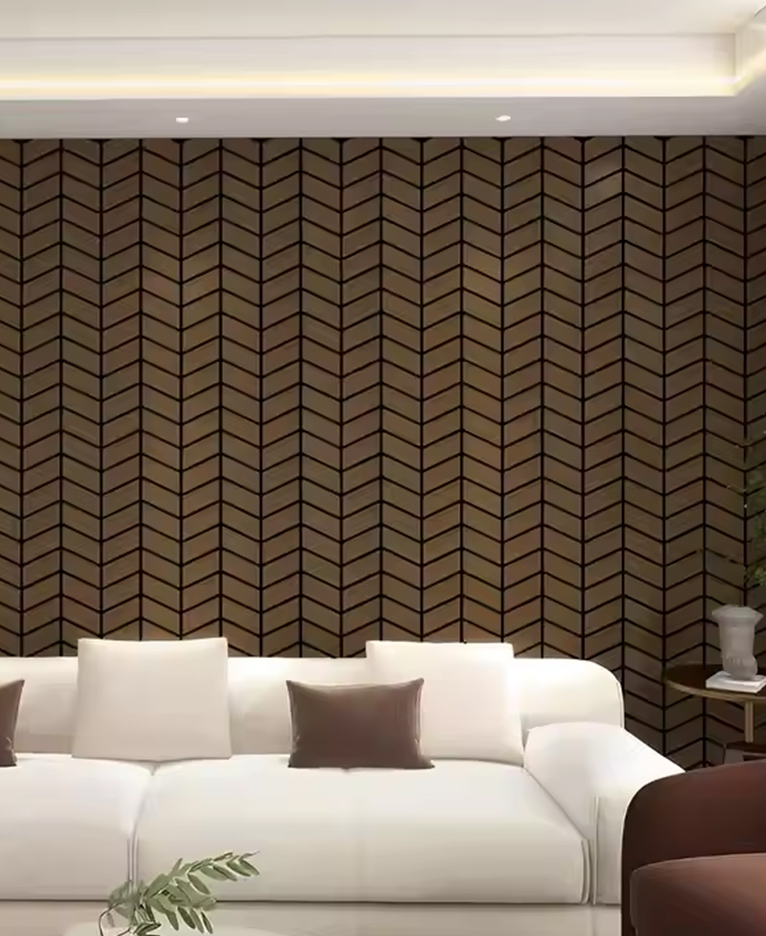 Akustikpaneler av träfaner 