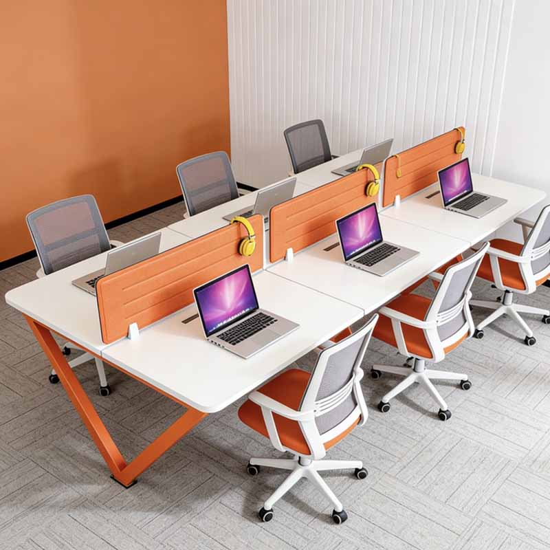 Ljudabsorberande gjuten skrivbordsskärm